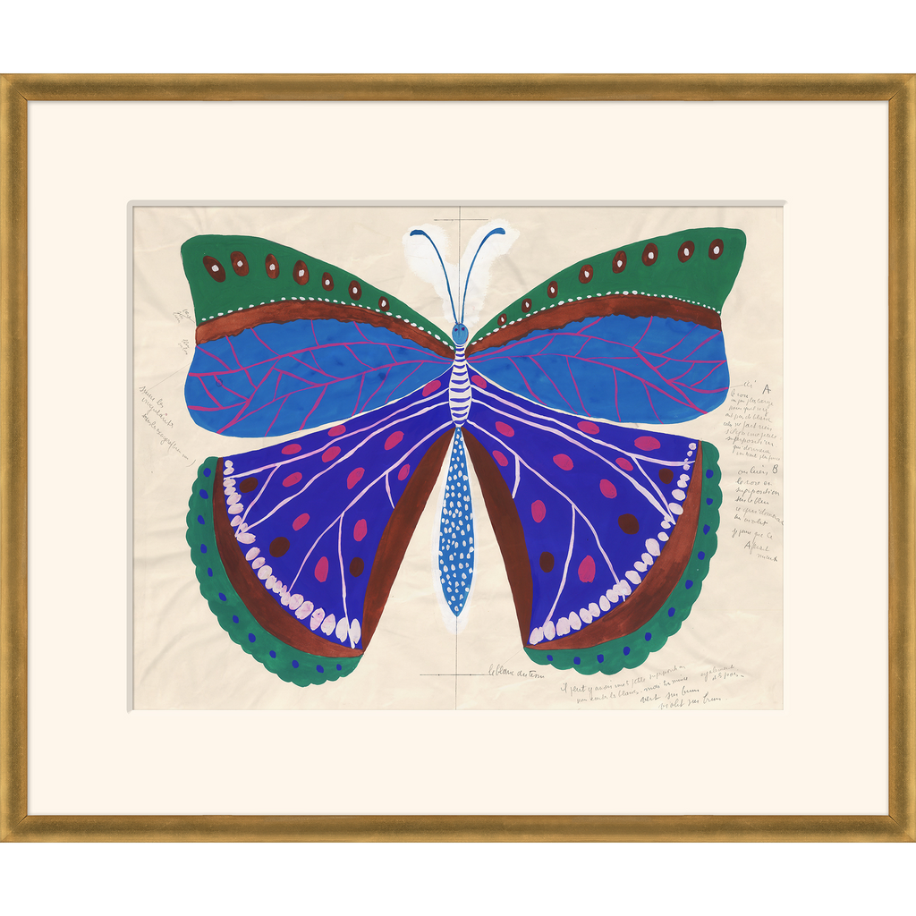 Paule Marrot Butterfly Blue (Var. 1)- The Well Appointed House