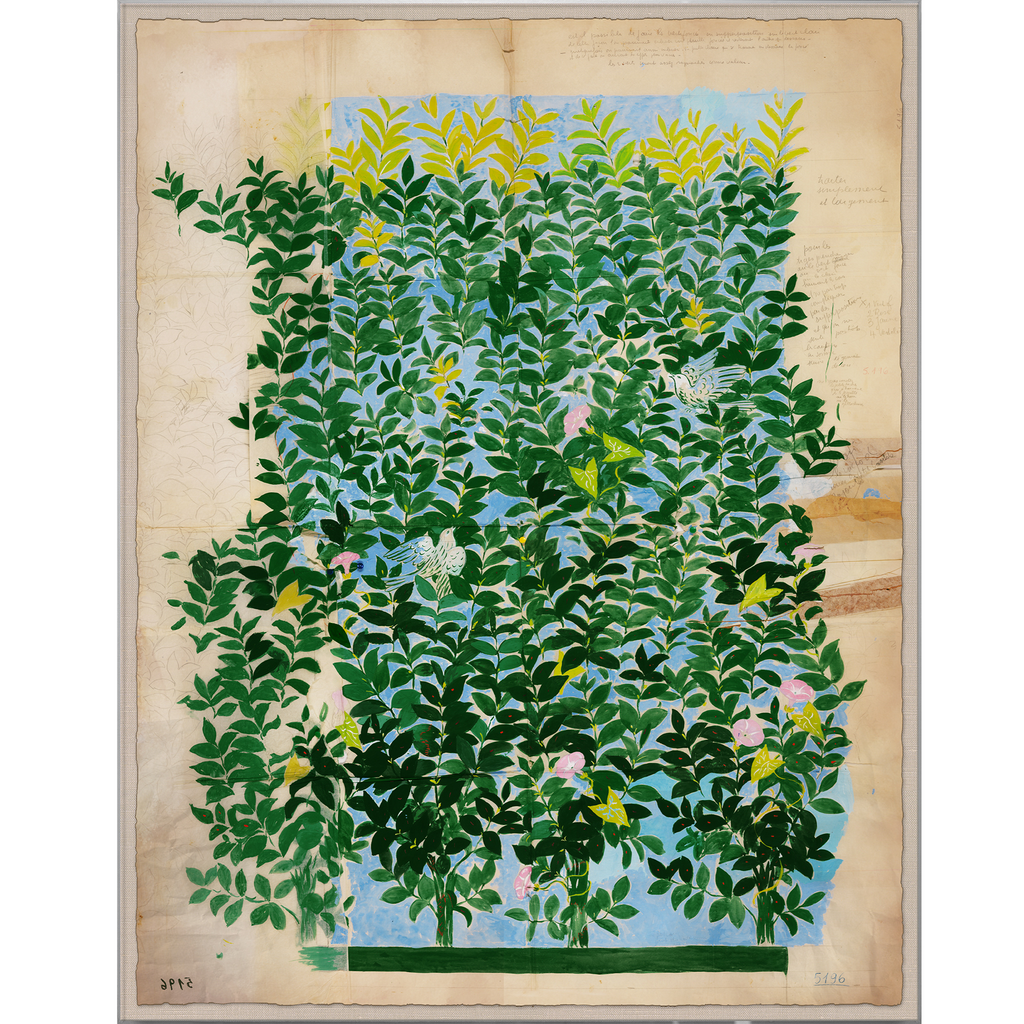 Paule Marrot Green Leaves Acrylic Box- The Well Appointed House