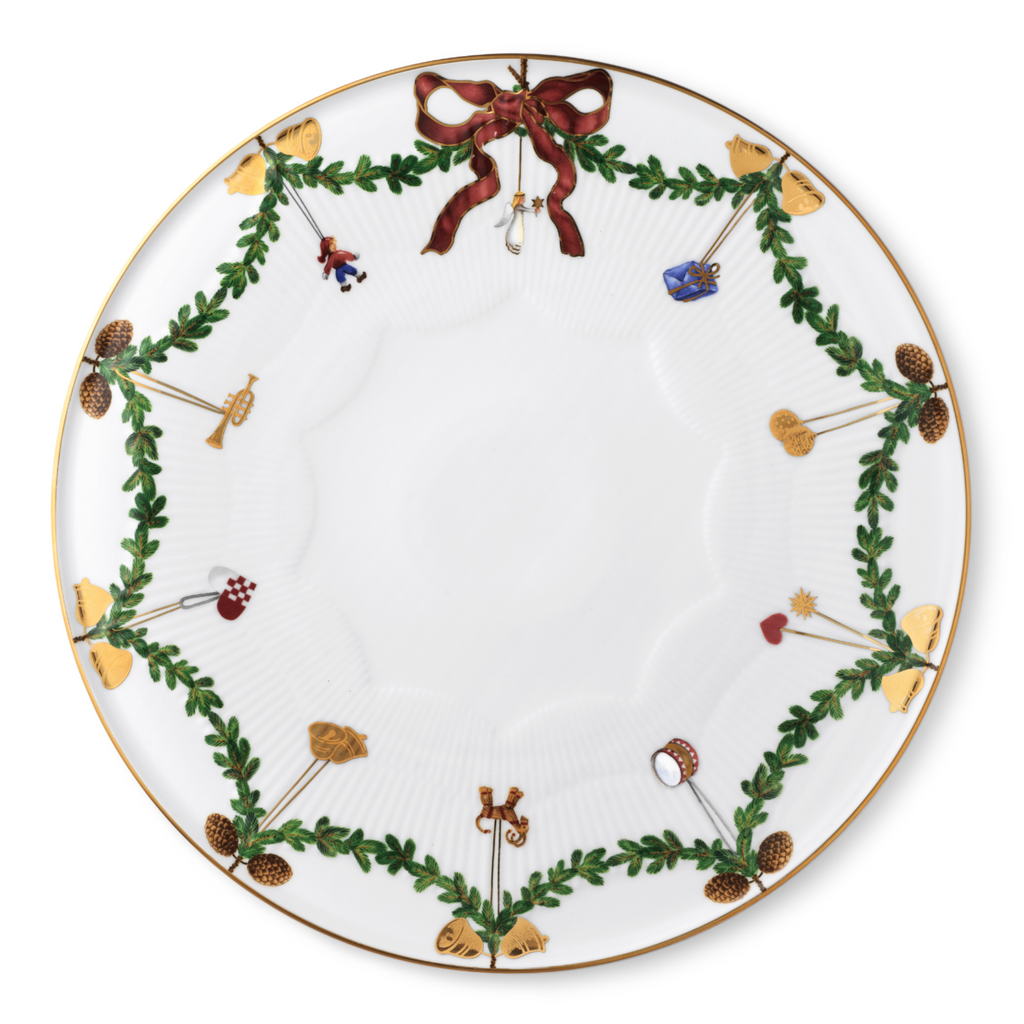 Star Fluted Christmas Dish 32 CM - The Well Appointed House