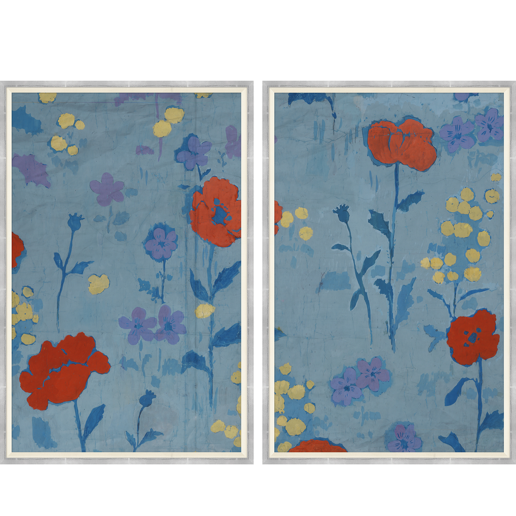 Paule Marrot Poppies Diptych (Var. 1)- The Well Appointed House