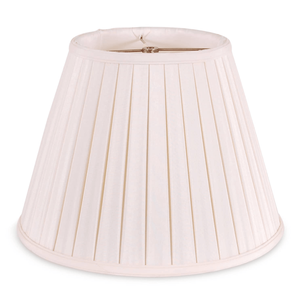 14" Pleated Lamp Shade - Available in Cream or White - Lamp Shades - The Well Appointed House