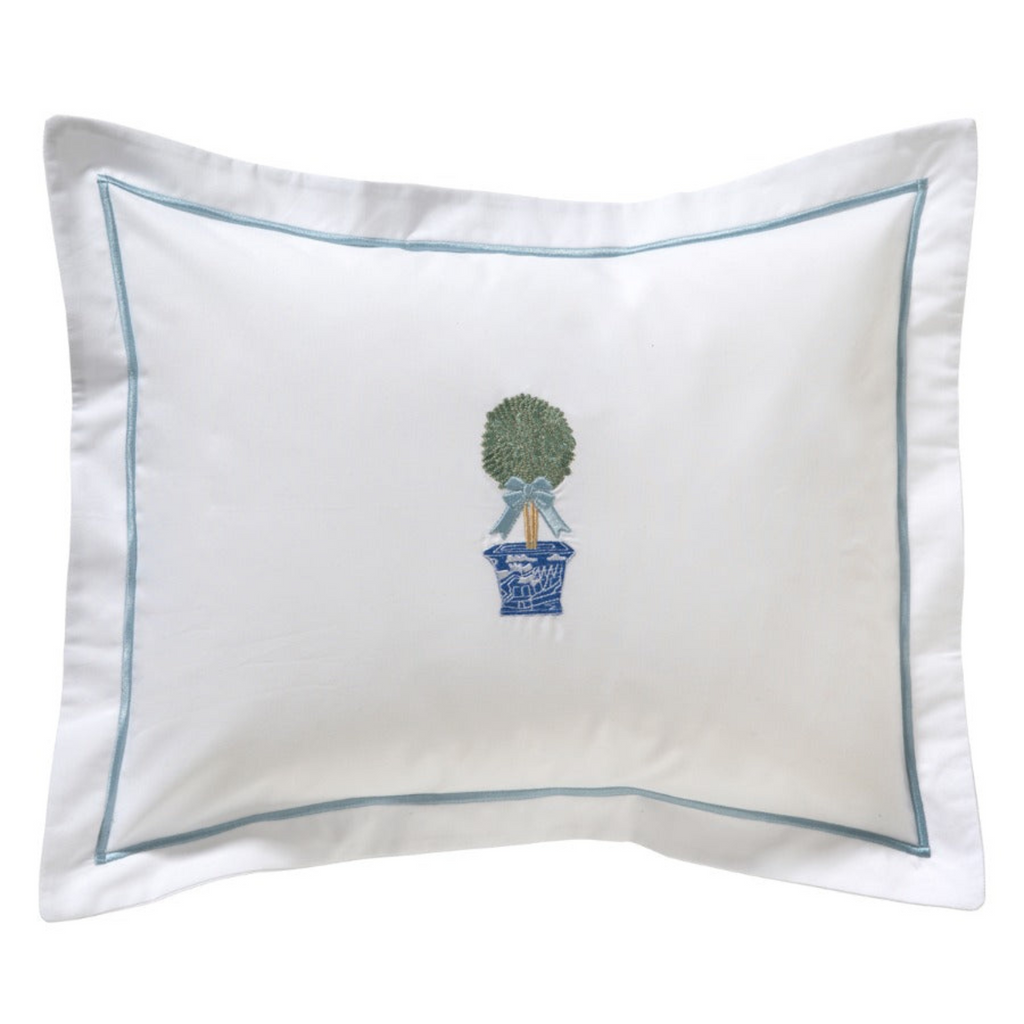 Boudoir Pillow Cover in Boxwood Topiary - the well appointed house