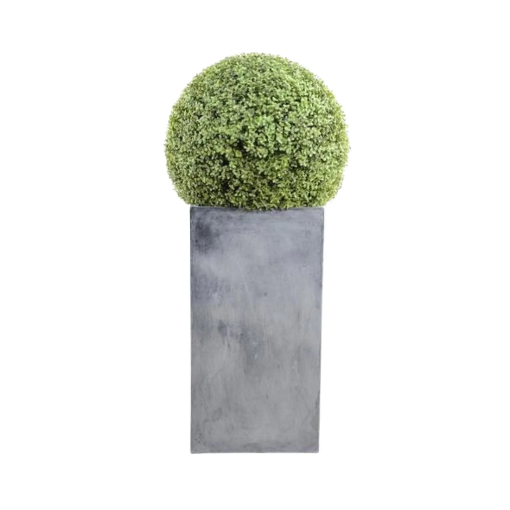 15" Faux Boxwood Column Topiary - Florals & Greenery - The Well Appointed House