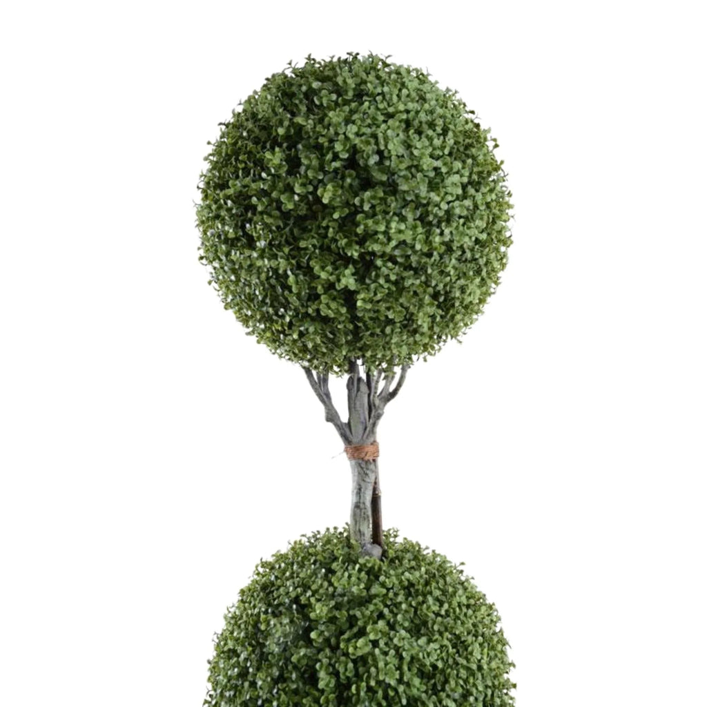 15" Faux Boxwood Double Ball Topiary - Florals & Greenery - The Well Appointed House