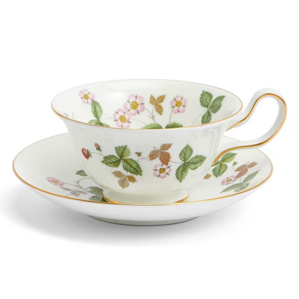 Wild Strawberry Teacup & Saucer - The Well Appointed house