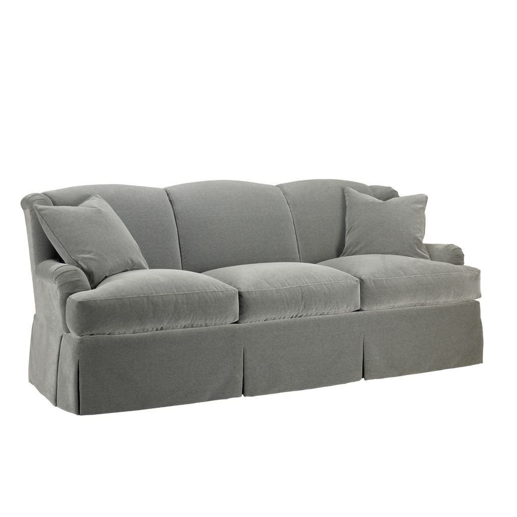 Upholstered 3 Seat Cushions Winged Lounge Sofa - Sofas & Settees - The Well Appointed House