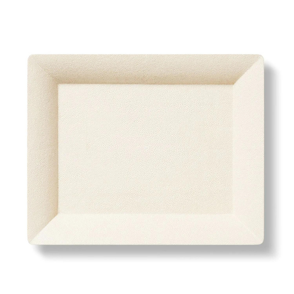 Shagreen Small Tray, Cream - The Well Appointed House
