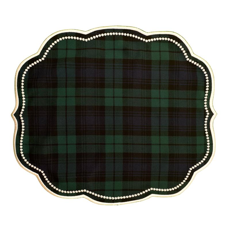 Charlotte Placemat in Black Watch Plaid - The Well Appointed House