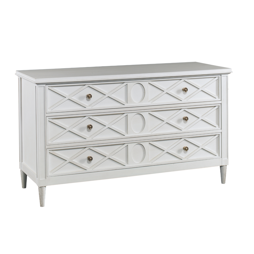 Silhouette Three Drawer Dresser in Sugar Finish - The Well Appointed House