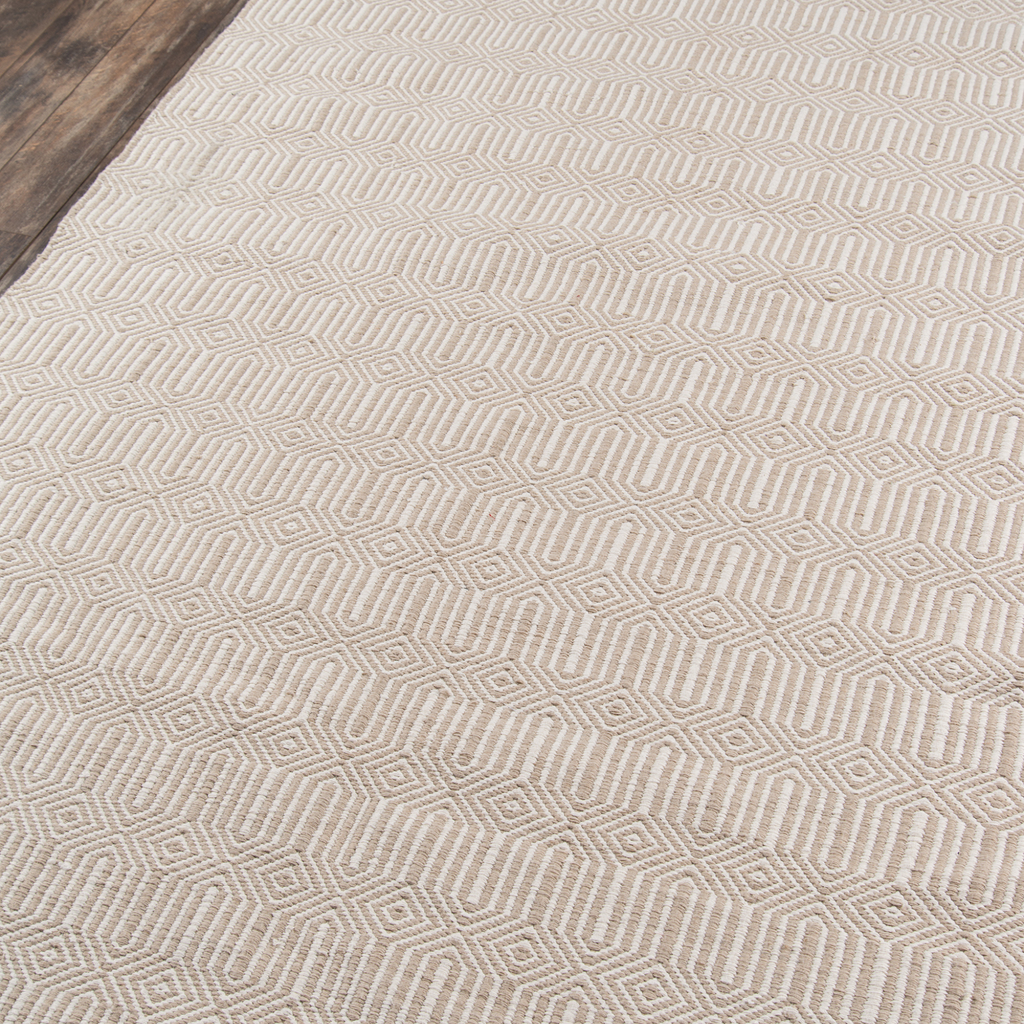 Newton Holden Beige Hand Woven Recycled Plastic Indoor Outdoor Rug - The Well Appointed House