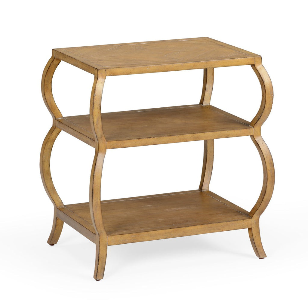 Kate Bamboo Tiered Table in Honey - The Well Appointed House