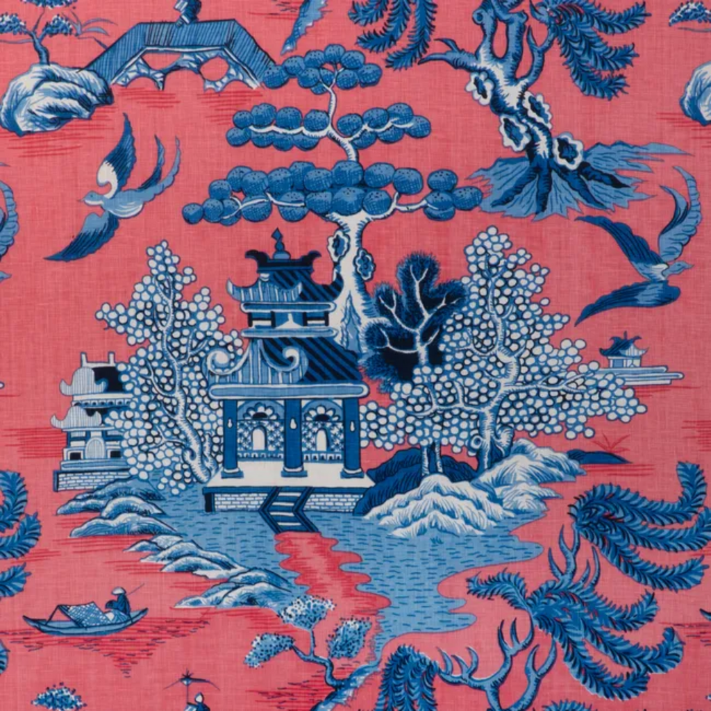 Lee Jofa Willow Lake Print Decorative Fabric - The Well Appointed House