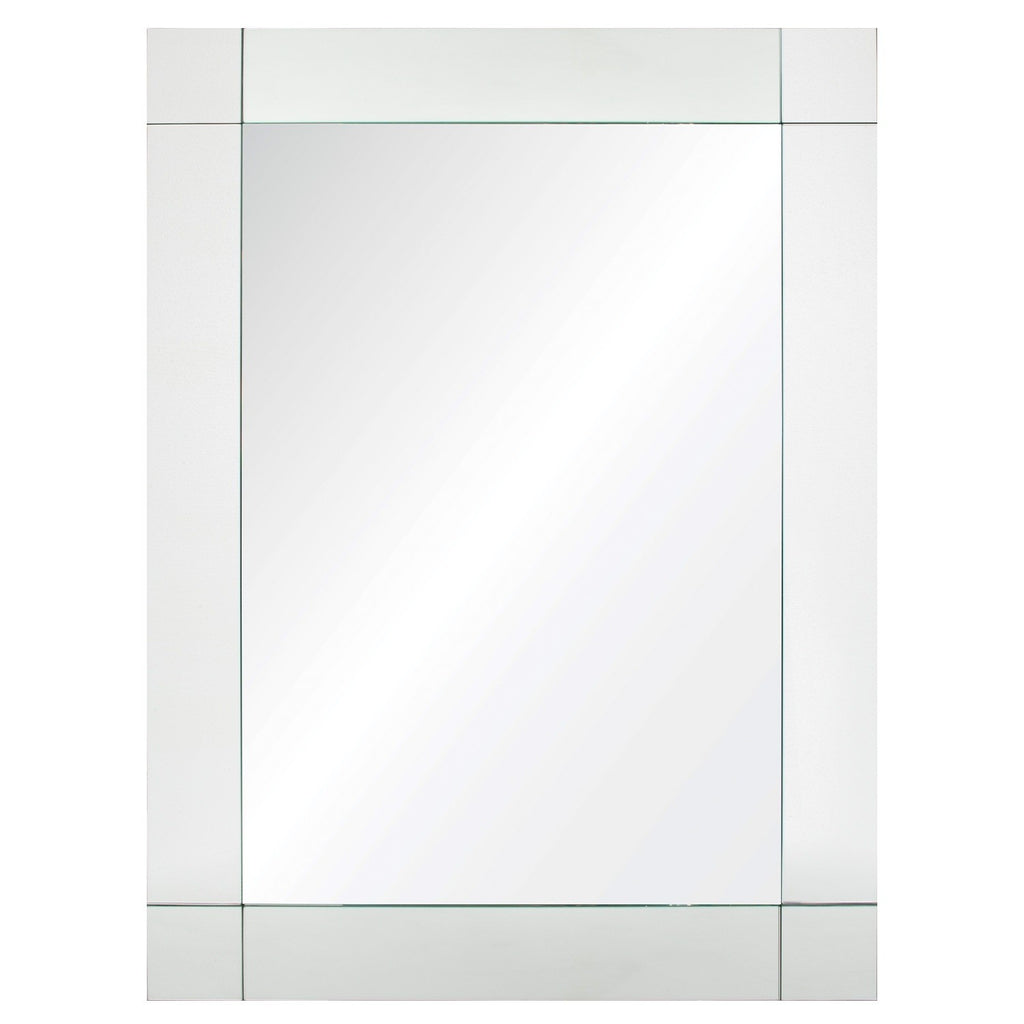 Rectangular Hand Cut Mirror Framed Wall Mirror - Available in 2 Sizes - Wall Mirrors - The Well Appointed House