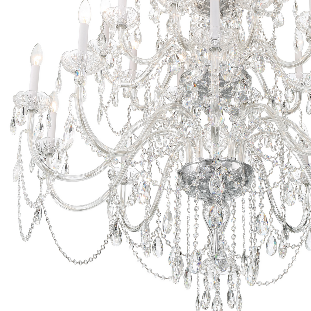 Traditional Crystal 25 Light Chandelier - The Well Appointed HOuse
