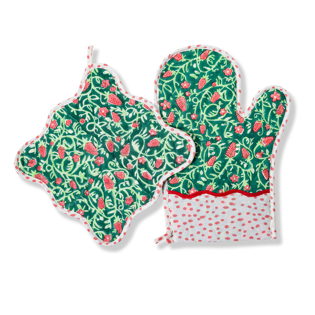 Winter Advent Oven Mitt - The Well Appointed House