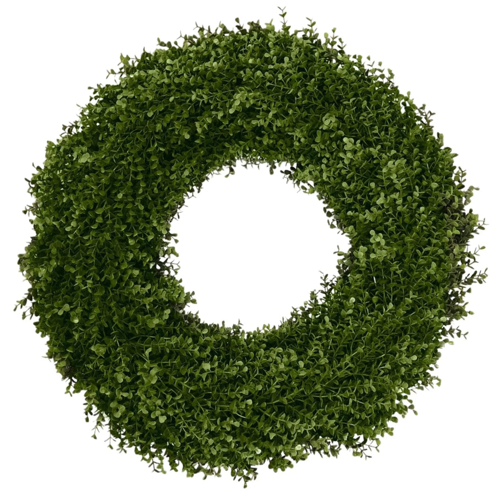26" Enduraleaf Boxwood Wreath - Florals & Greenery - The Well Appointed House