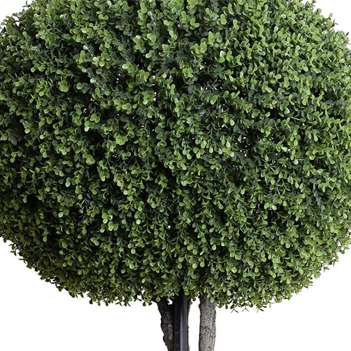 26" Faux Boxwood Pumpkin Topiary in Fiberglass Pot - Florals & Greenery - The Well Appointed House