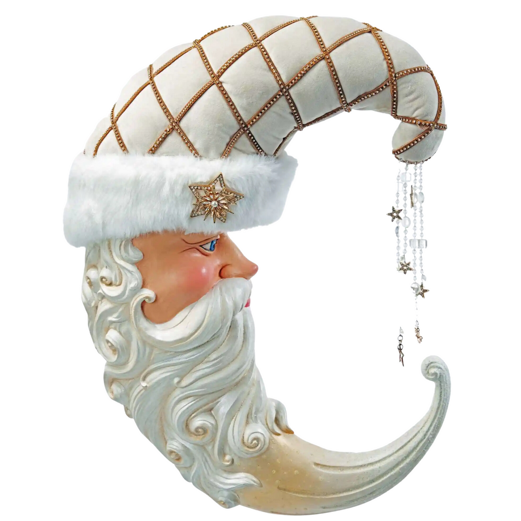 Moonstruck Santa Wall Piece Christmas Decoration - The Well Appointed House