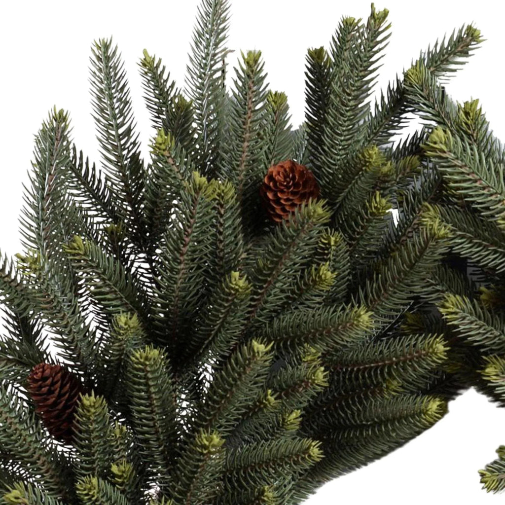 28" Faux Fraser Fir Wreath with Pinecones - Florals & Greenery - The Well Appointed House