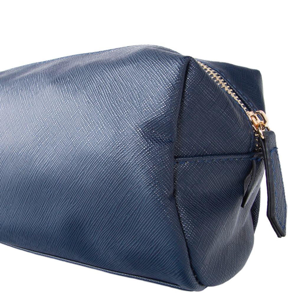 Alexa Toiletry Bag in Navy Blue - The Well Appointed House