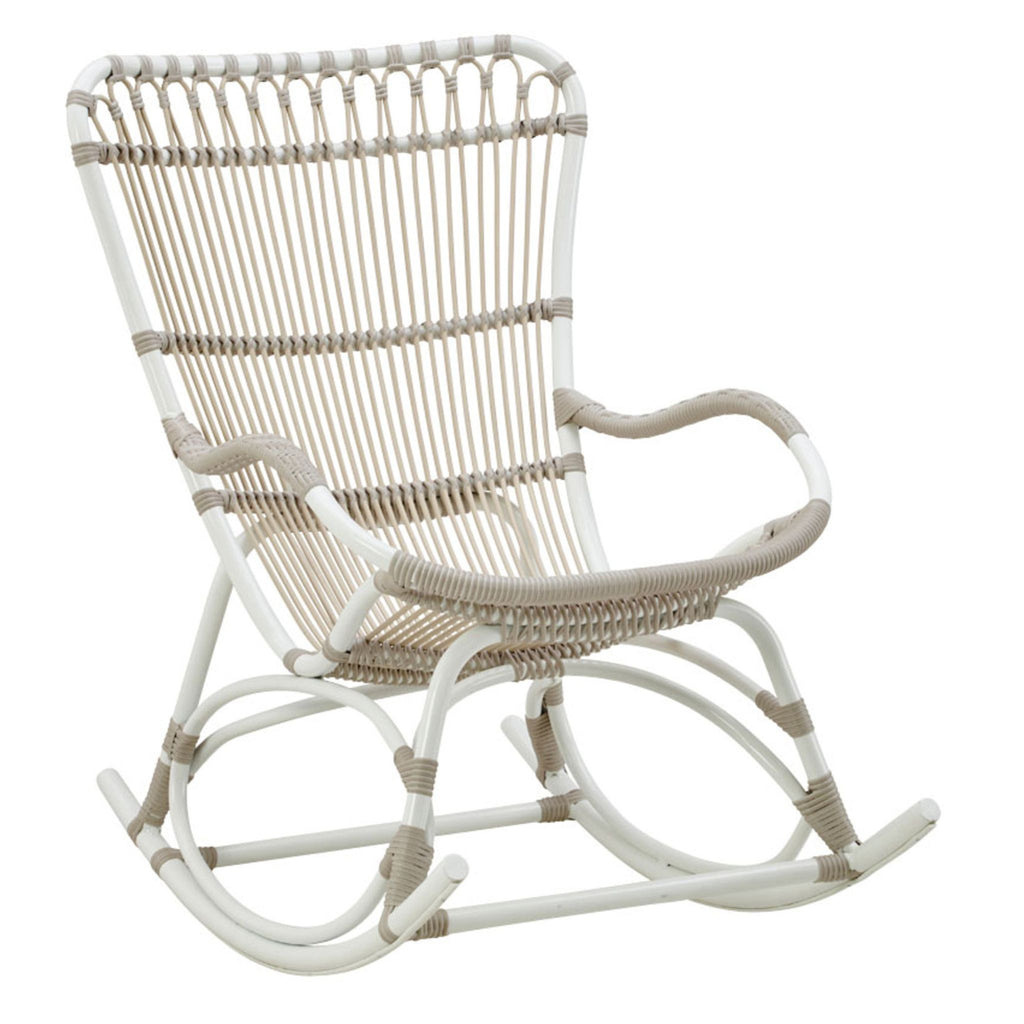 AluRattan™ and ArtFibre™ Open Weave Rocking Chair - Available in Two Colors- The Well Appointed House