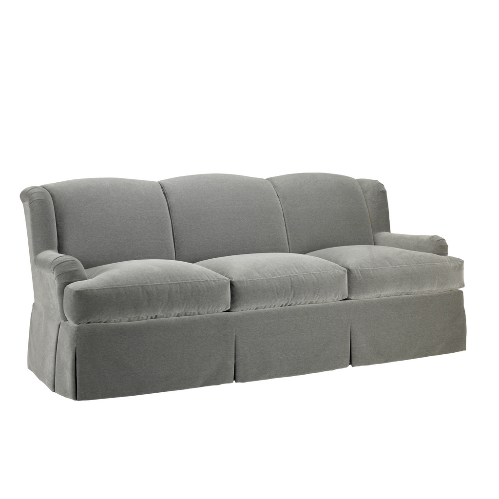 Upholstered 3 Seat Cushions Winged Lounge Sofa - Sofas & Settees - The Well Appointed House