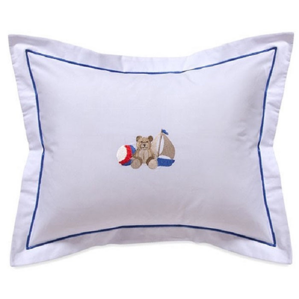 Baby Boudoir Pillow Cover in Sailor Teddy - The Well Appointed House