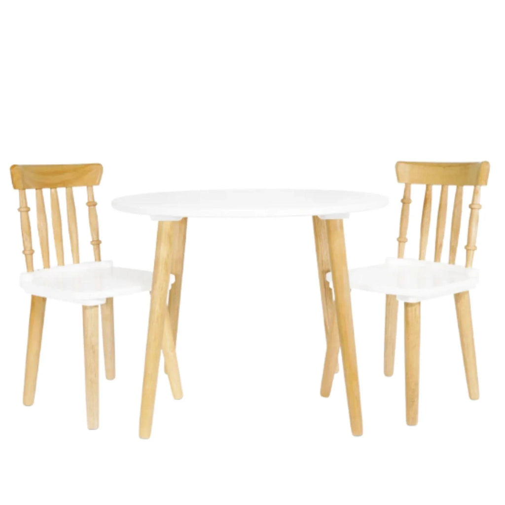 3 Piece Wood Table & Chairs Set for Kids - Little Loves Tables & Chairs - The Well Appointed House