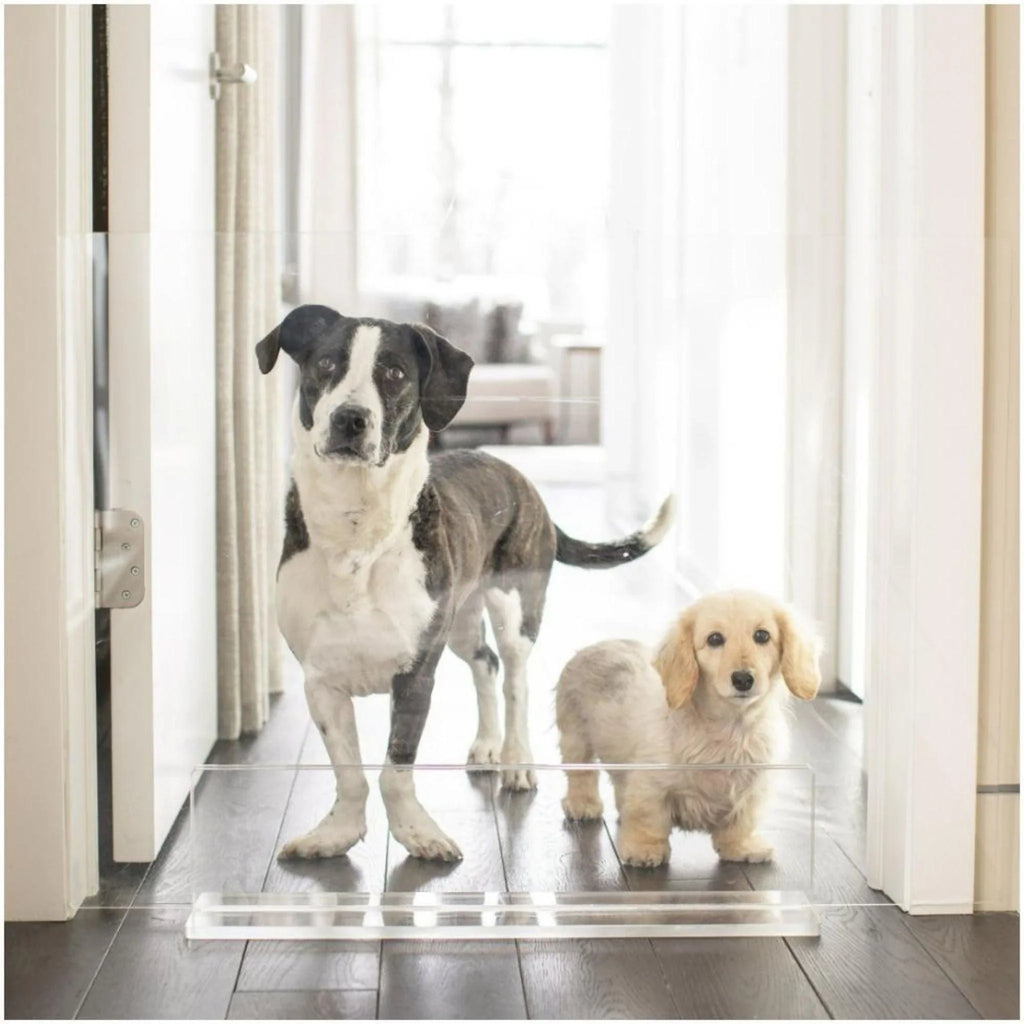 30" Clear Freestanding Pet Gate Panel - Pet Accessories - The Well Appointed House