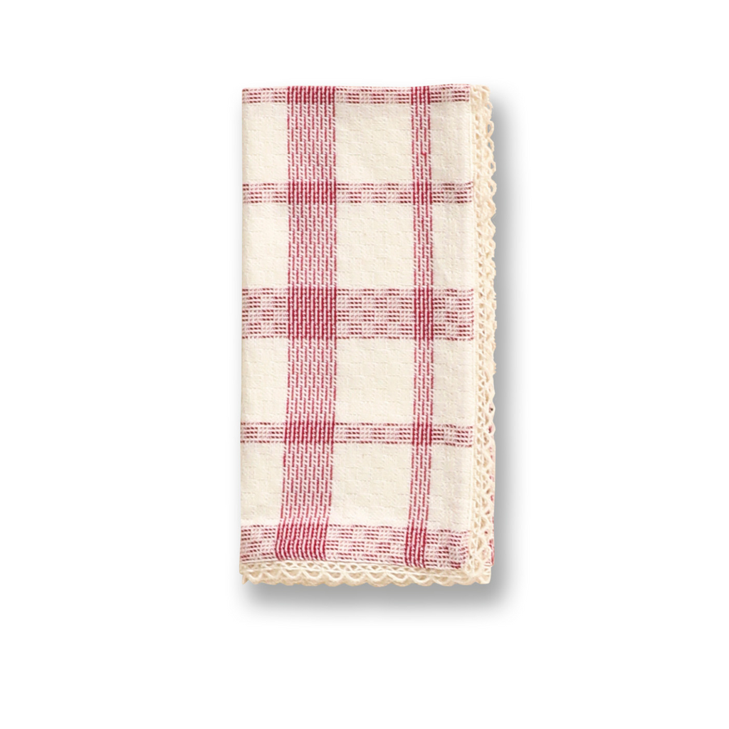 Set of Four Marseille Plaid Napkins - The Well Appointed House