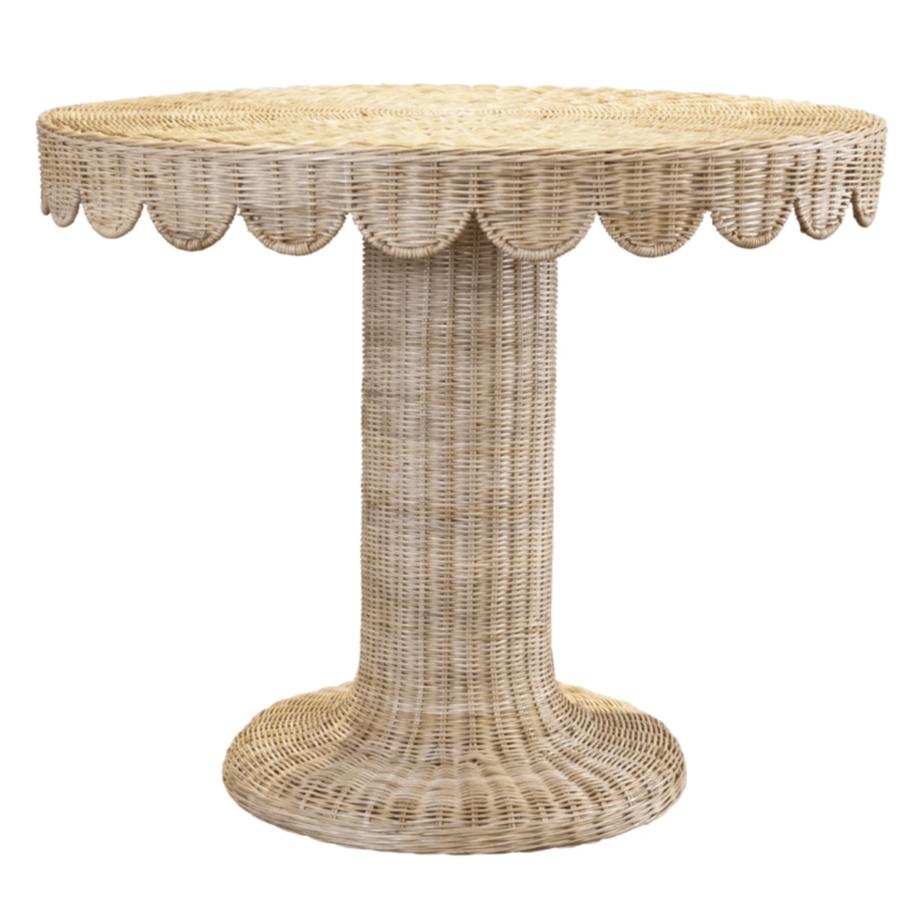 36" Round Woven Coco Bistro Table - Dining Tables - The Well Appointed House