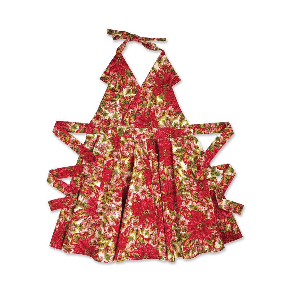 Poinsettia Collar Apron - The Well Appointed House