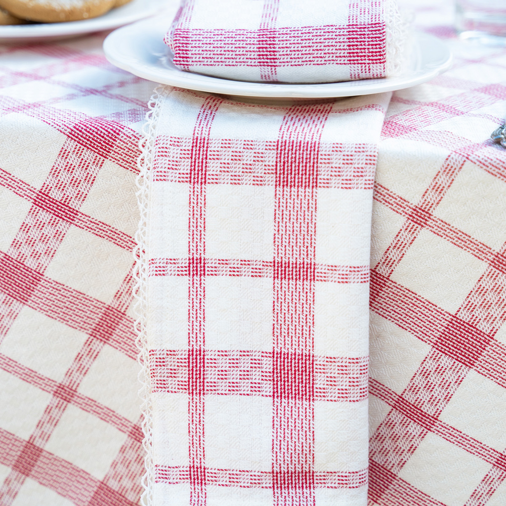 Set of Four Marseille Plaid Napkins - The Well Appointed House