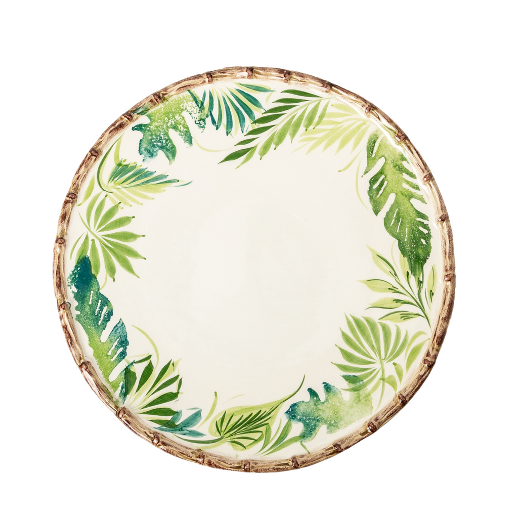 Large Compagnia Leaves & Bamboo Dinner Plate - The Well Appointed House