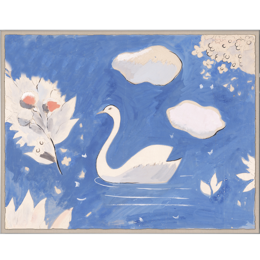 Paule Marrot Swan in Lake Acrylic Box- The Well Appointed House