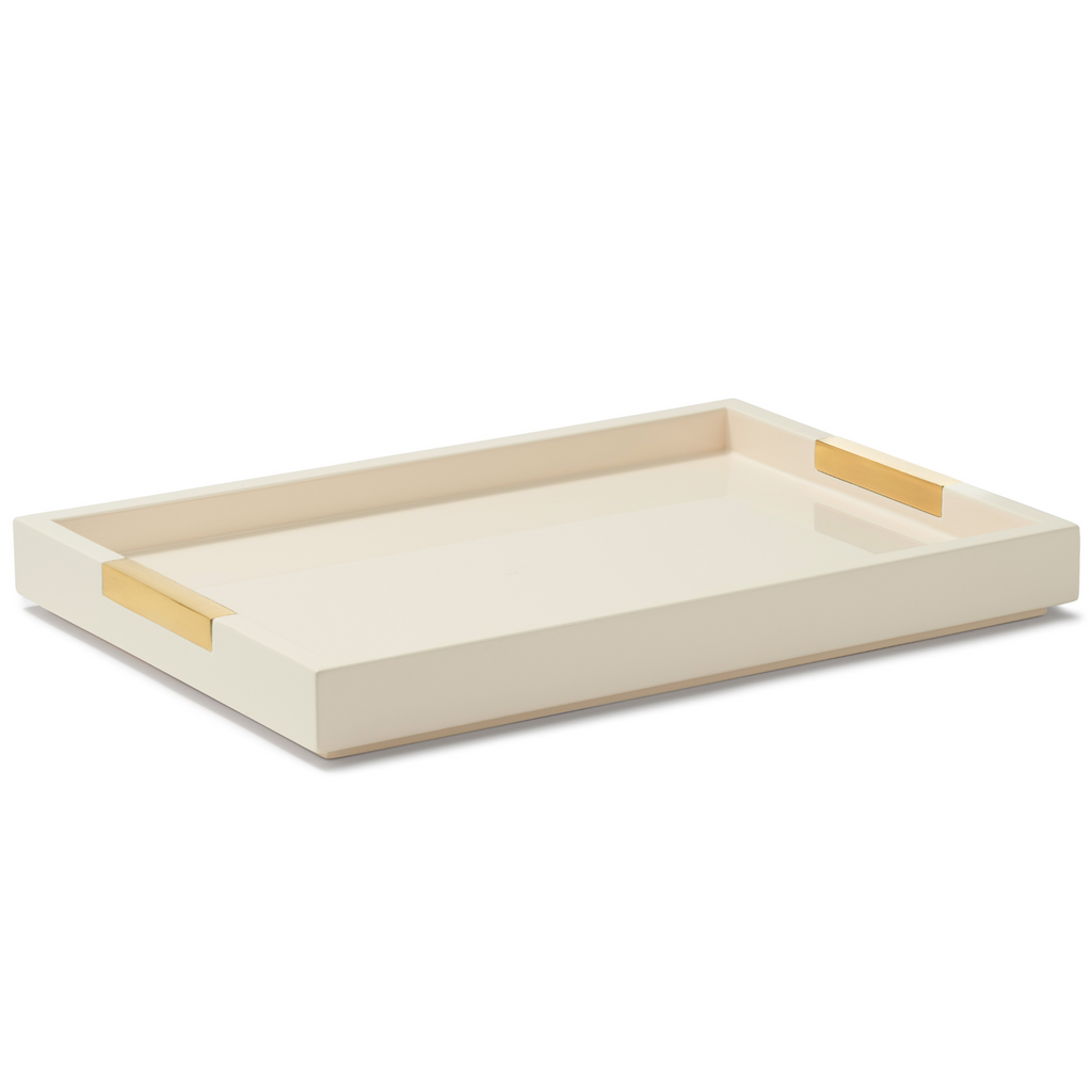 Piero Lacquer Vanity Tray, Cream - The Well Appointed House
