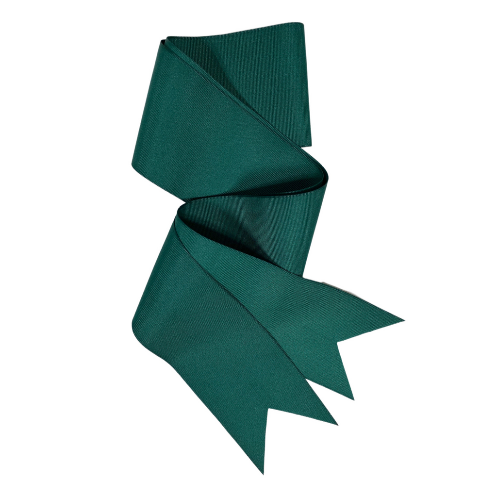 Masters Green Grosgrain Ribbon - Wide & Short - The Well Appointed House