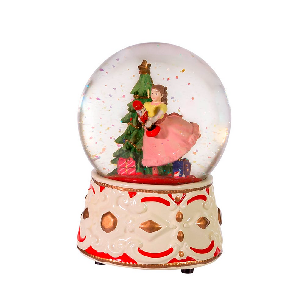 5.5 Clara With Nutcracker Musical Water Globe - The Well Appointed House