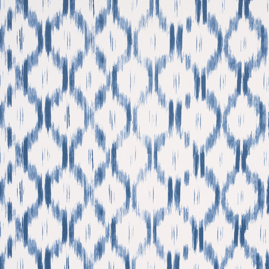 Santa Monica Indigo Wallpaper - The Well Appointed House