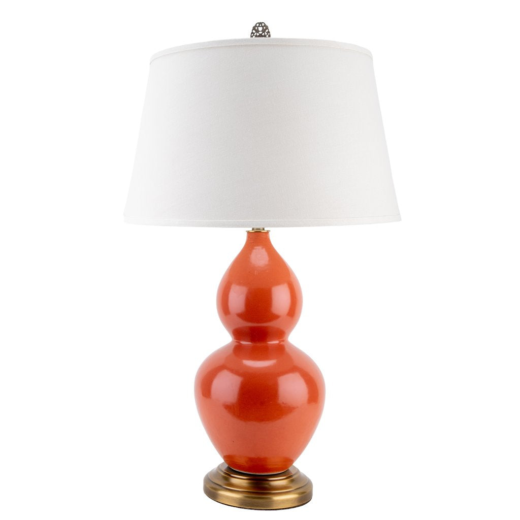 Double Gourd Lamp in Orange - The Well Appointed House