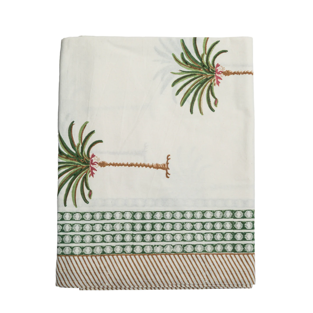 Palms Cabana Printed Tablecloth - The Well Appointed House