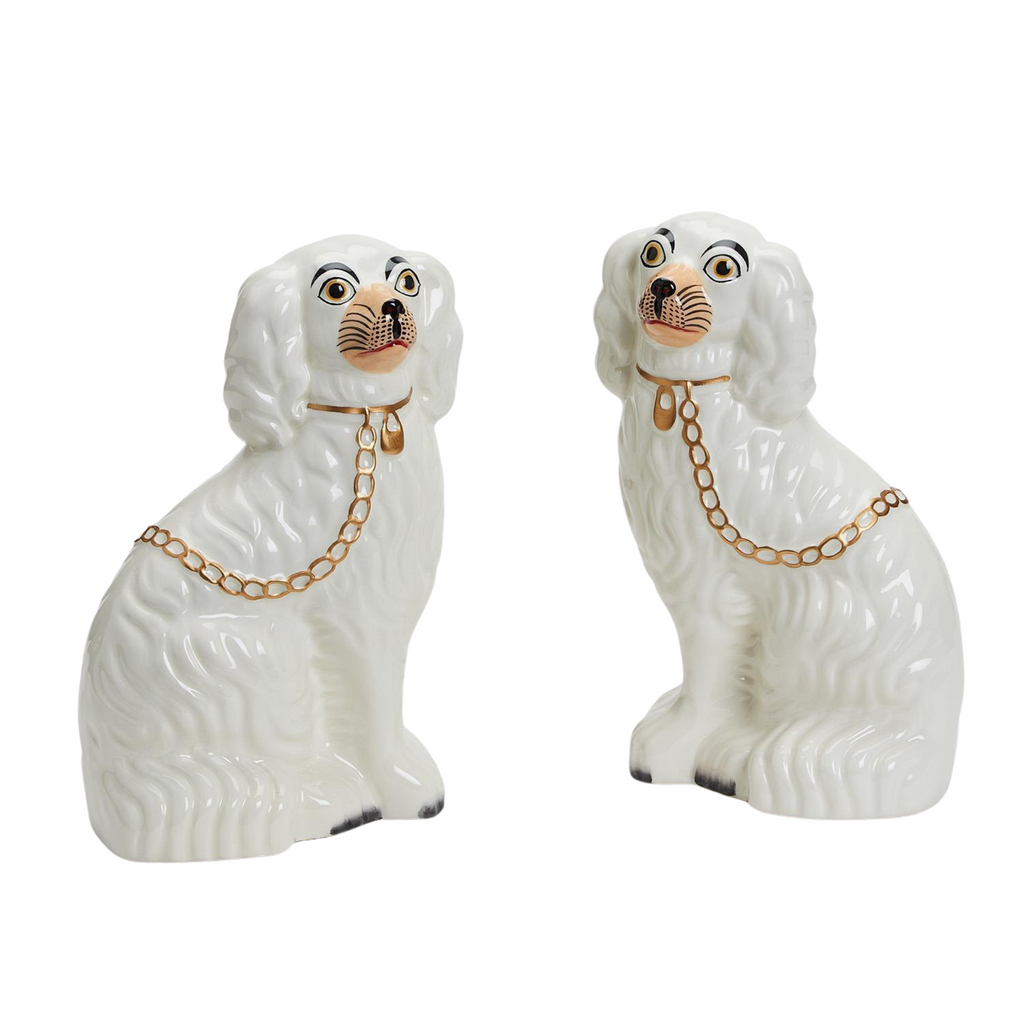 Set of 2 Staffordshire Dog Statues - The Well Appointed House