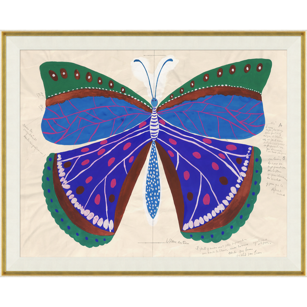 Paule Marrot Butterfly Blue (Var. 2)- The Well Appointed House
