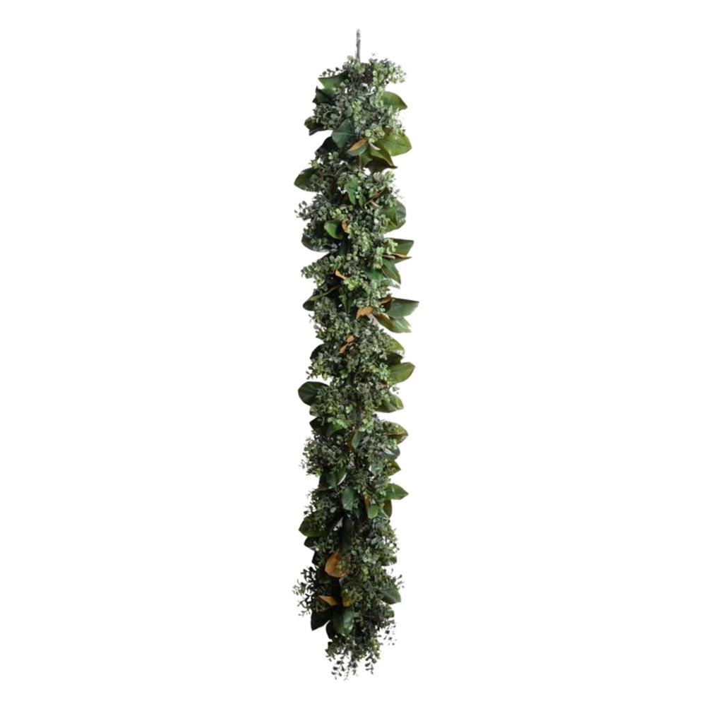 6' Boxwood and Magnolia Leaf Garland - Florals & Greenery - The Well Appointed House