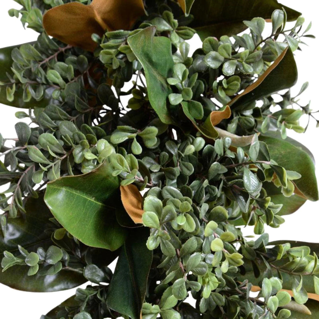 6' Boxwood and Magnolia Leaf Garland - Florals & Greenery - The Well Appointed House