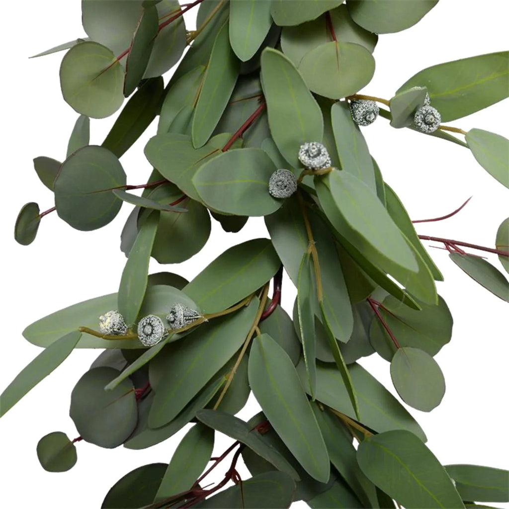 6' Faux Eucalyptus Leaf Christmas Garland - Florals & Greenery - The Well Appointed House