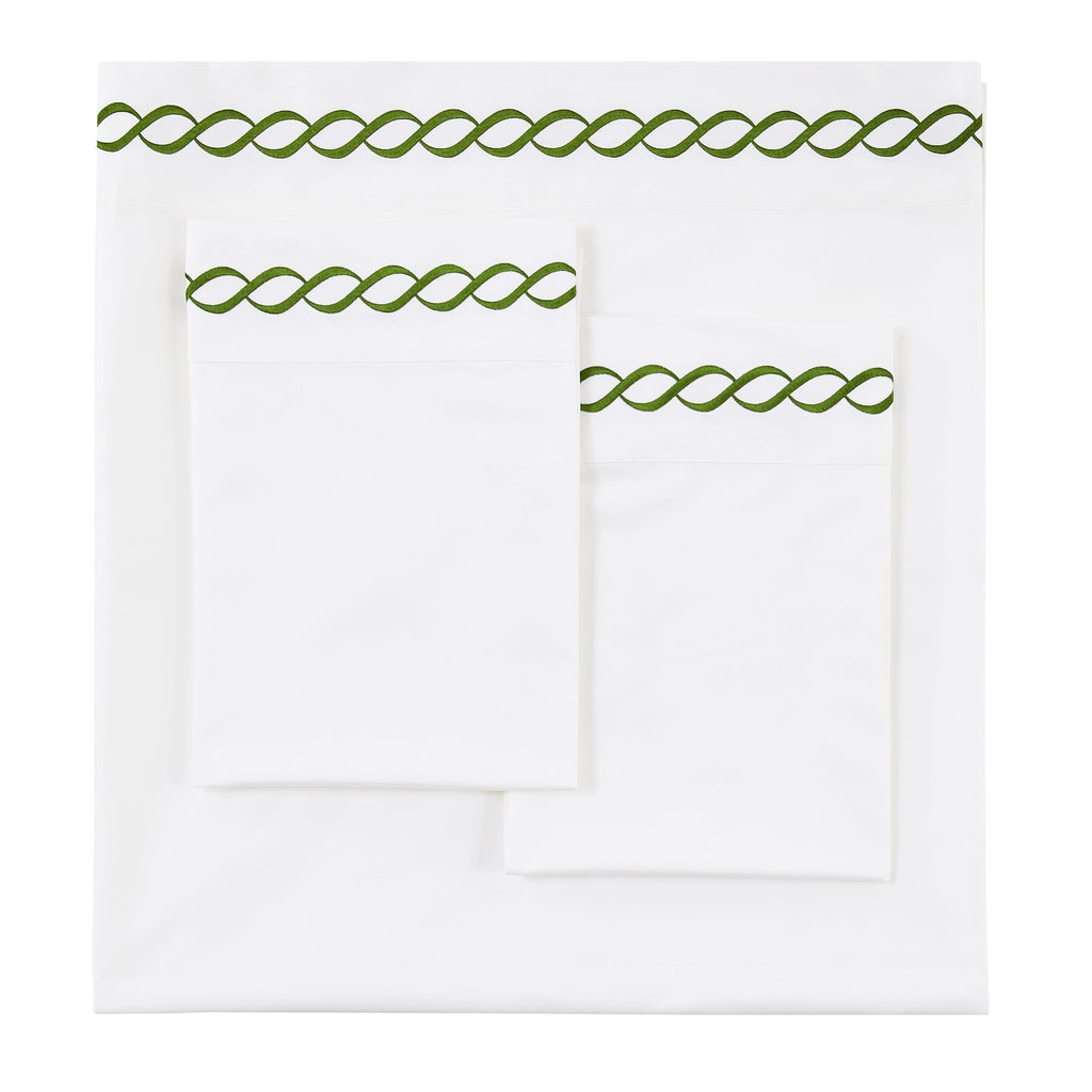 600 Thread Count Rope Embroidered Sheet Set - The Well Appointed House