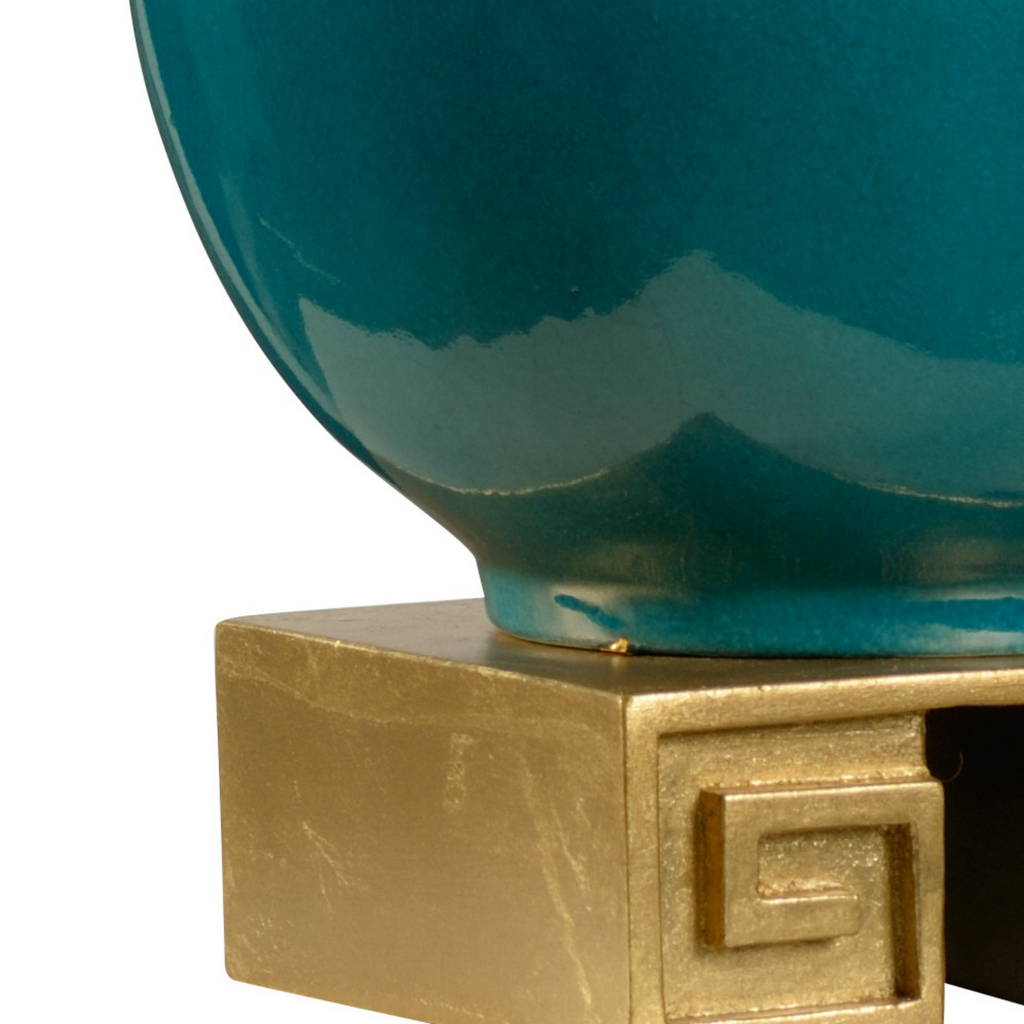 Teal Choi Table Lamp - The Well Appointed House