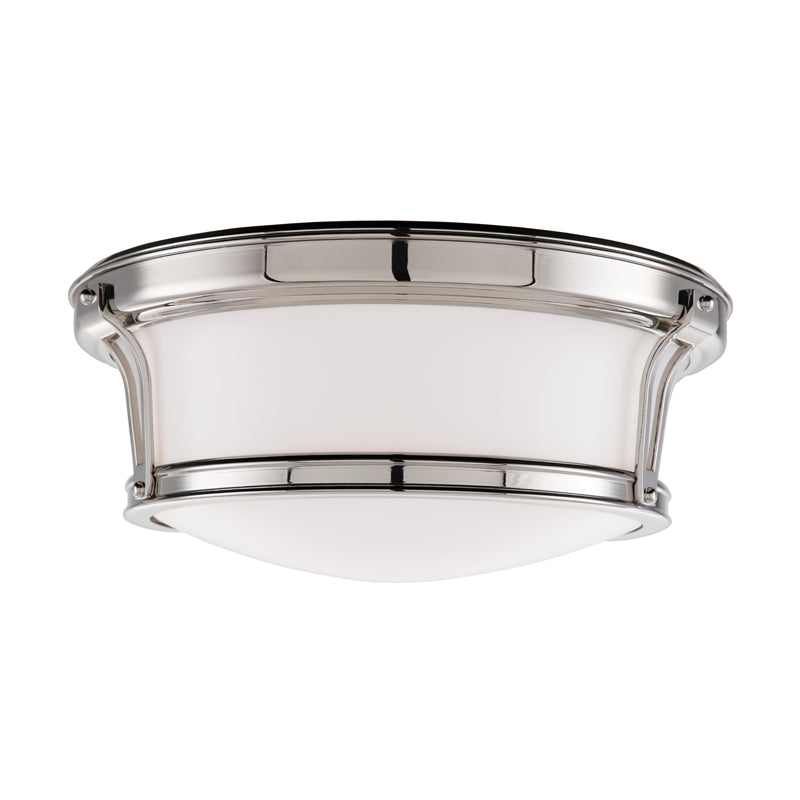 Newport Polished Nickel Flush Mount - The Well Appointed House