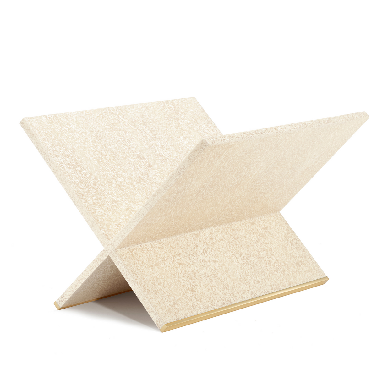 Shagreen Magazine Rack, Cream – The Well Appointed House